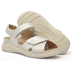 Baerchi Βaerchi Comfort Πέδιλο 39701-1237 Ασημί-Άσπρο.