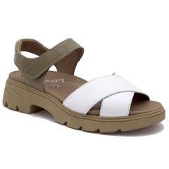 Piesanto Πέδιλο Rasta 240858-773H Άσπρο-Μπεζ