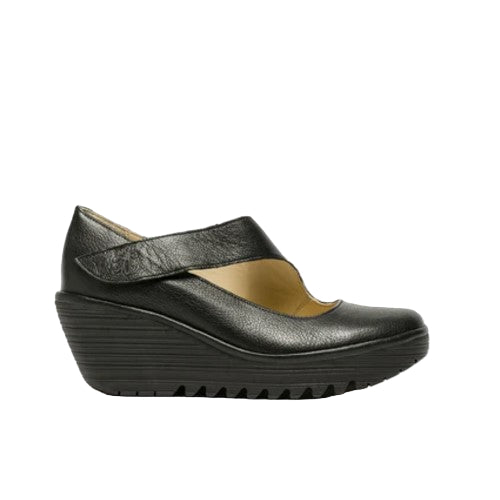 FLY London Πλατφόρμα Yasi P500682000 Μαύρη