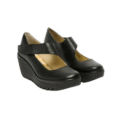 FLY London Πλατφόρμα Yasi P500682000 Μαύρη