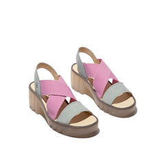 FLY London Πέδιλο Taji P501502007 Γαλάζιο-Ροζ