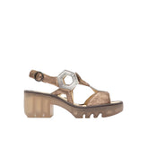 FLY London Πέδιλο Tewa P501573007 Χρυσό-Ασημί