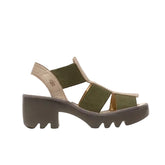 Fly London Comfort Πέδιλο Teev P501615000 Μπεζ - Χακί