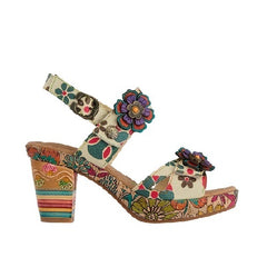 Laura Vita Πέδιλο Kacy Λευκό-Πολύχρωμο