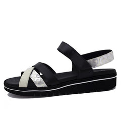 Piesanto Piesanto Ανατομικό Πέδιλο Fog 250784-768H Μαύρο-Off White