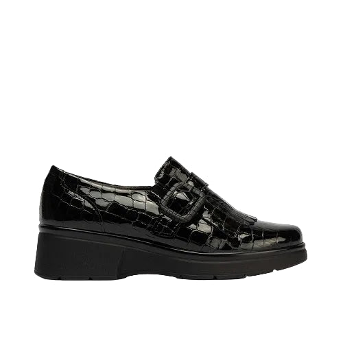 Pitillos Loafer Cross 10055 Μαύρο Λουστρίνι
