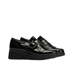 Pitillos Loafer Cross 10055 Μαύρο Λουστρίνι