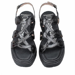 Wonders Comfort Πέδιλο Heaven 03 A-4503 Μαύρο Λουστρίνι
