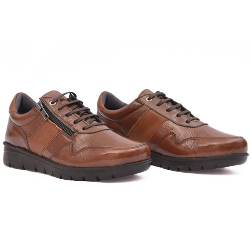 Baerchi Βaerchi Comfort Παπούτσι Flex 40901-2002 Καφέ Λουστρίνι