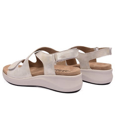 Baerchi Comfort Πέδιλο Marta 61653-2141 Ασημί