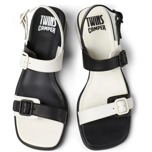 Camper Camper Comfort Πέδιλο Twins K201739-006 Λευκό - Μαύρο
