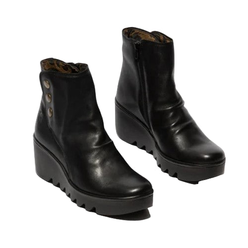 FLY London Μποτάκι Brom P501344008 Μαύρο