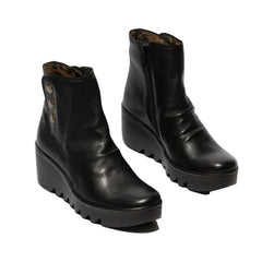 FLY London Μποτάκι Brom P501344008 Μαύρο