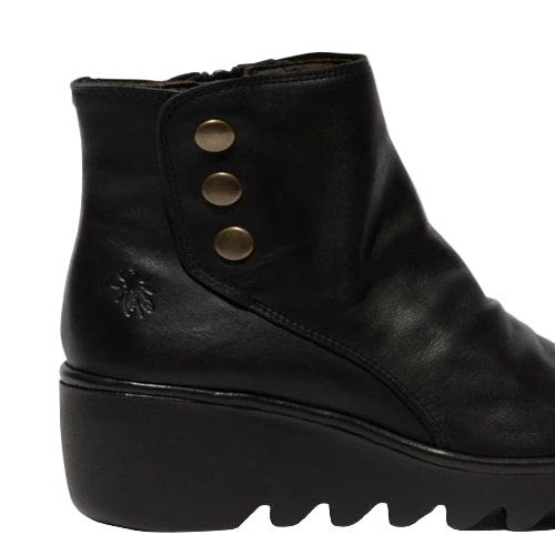 FLY London Μποτάκι Brom P501344008 Μαύρο