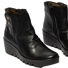 FLY London Μποτάκι Brom P501344008 Μαύρο