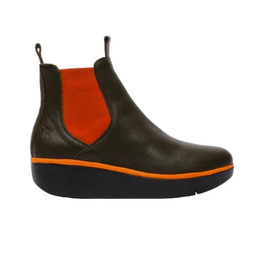 FLY London Μποτάκι Jery P501536001 Σκούρο Χακί