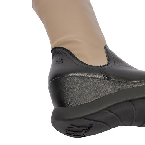 FLY London Μπότα Glin P145129002 Μαύρη-Μπεζ