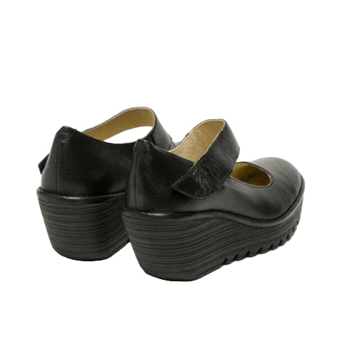 FLY London Πλατφόρμα Yasi P500682000 Μαύρη