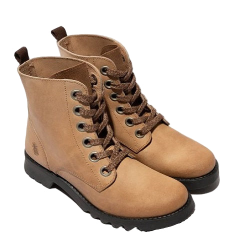 FLY London Μποτάκι Roog P145186000 Σκούρο Μπεζ