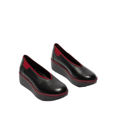 Fly London Comfort Μοκασίνι Jury P501470007 Μαύρο-Μπορντό