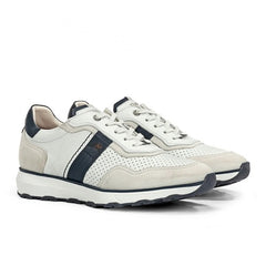 Fluchos Ανδρικό Παπούτσι Walter F2083 Off White-Μπλε