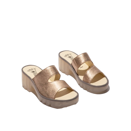 FLY London Ανοιχτό Πέδιλο Tech P501493011 Χρυσό