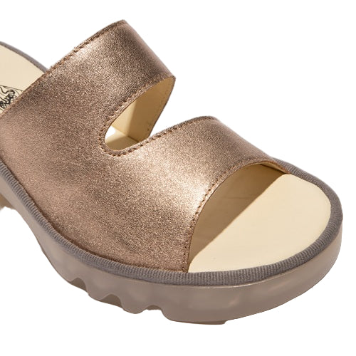 FLY London Ανοιχτό Πέδιλο Tech P501493011 Χρυσό