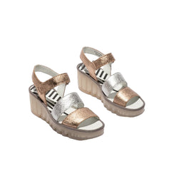 FLY London Πέδιλο Bexy P501575005 Χρυσό-Ασημί