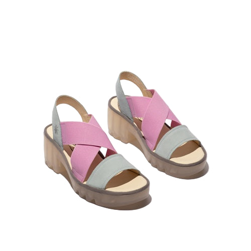 FLY London Πέδιλο Taji P501502007 Γαλάζιο-Ροζ