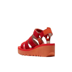 Fly London Comfort Πέδιλο Yoji P145198009 Κόκκινο - Πορτοκαλί