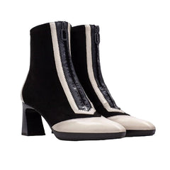 Hispanitas Comfort Μποτάκι Atlanta BHI254186 Μαύρο - Κρεμ