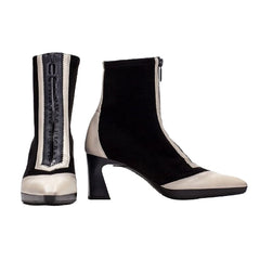 Hispanitas Comfort Μποτάκι Atlanta BHI254186 Μαύρο - Κρεμ