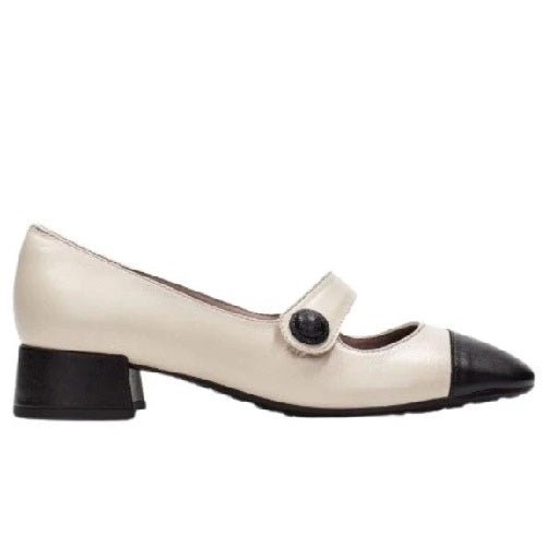 Hispanitas Comfort Παπούτσι Oporto BHI254315 Κρεμ-Μαύρο