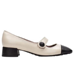 Hispanitas Comfort Παπούτσι Oporto BHI254315 Κρεμ-Μαύρο