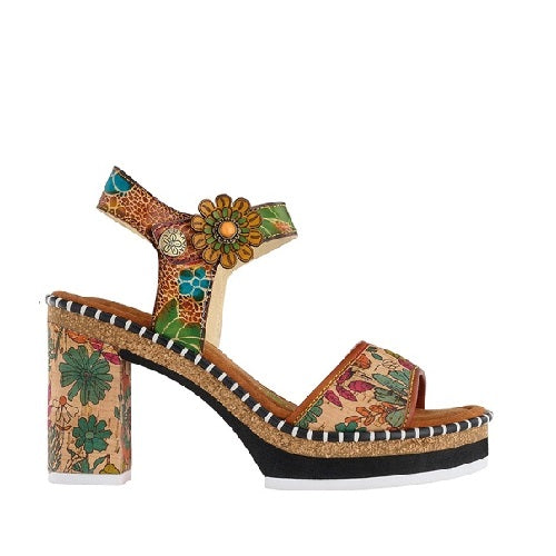 Laura Vita Πέδιλο Minato Καφέ-Πολύχρωμο