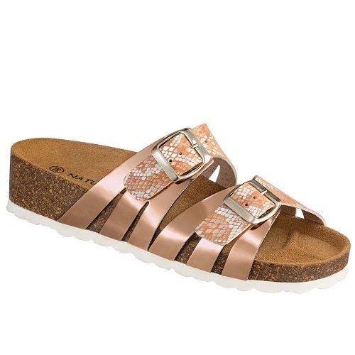 Naturelle Ανοιχτό Πέδιλο 12680 Ροζ-Μπρονζέ