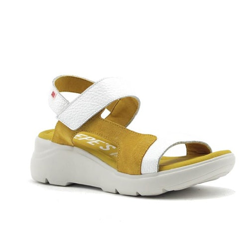 Pepe Menargues Πέδιλο Sili 10875 Άσπρο-Κίτρινο
