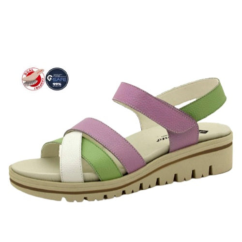 Piesanto Πέδιλο 230784-768H Άσπρο-Λιλά-Μέντα