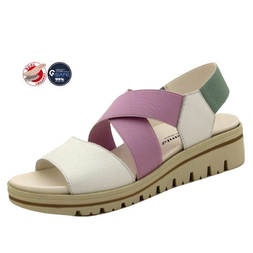 Piesanto Πέδιλο 230787-768H Λευκό-Λιλά-Μέντα