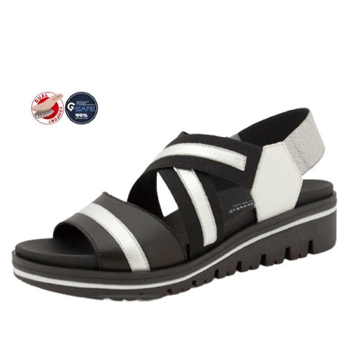 Piesanto Πέδιλο 230789-768H Μαύρο-Ασημί