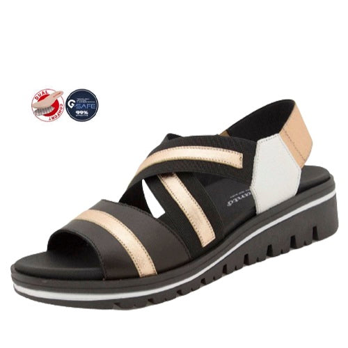 Piesanto Πέδιλο 230789-768H Μαύρο-Μπρονζέ