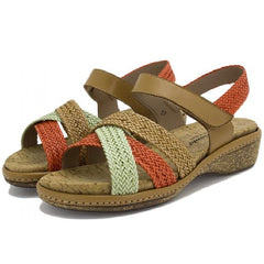 Piesanto Πέδιλο 230809-784i Καφέ-Πολύχρωμο