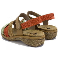 Piesanto Πέδιλο 230809-784i Καφέ-Πολύχρωμο