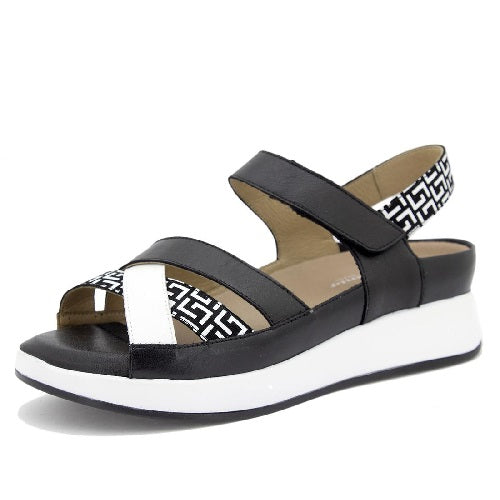 Piesanto Πέδιλο Clairy 250424-734Η Άσπρο-Μαύρο