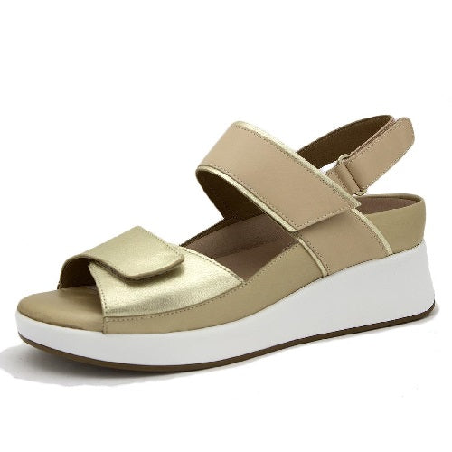 Piesanto Πέδιλο Deny 250382-795H Μπεζ-Χρυσό