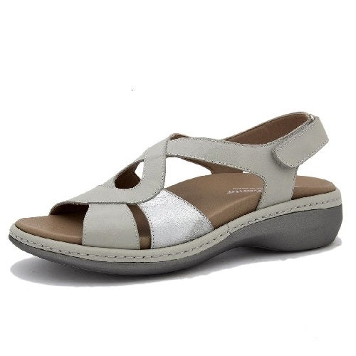 Piesanto Πέδιλο Plexi 250805-782H Γκρι-Ασημί