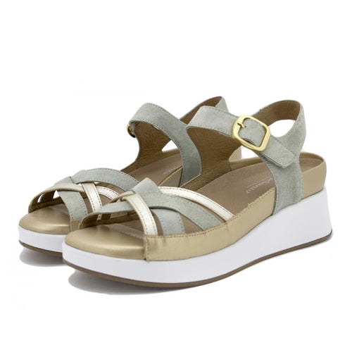 Piesanto Πέδιλο Salvi 250384-795H Μέντα-Χρυσό