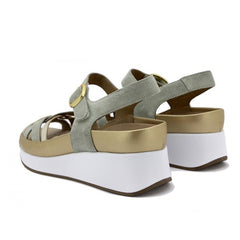 Piesanto Πέδιλο Salvi 250384-795H Μέντα-Χρυσό