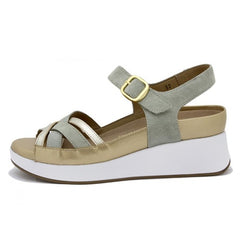 Piesanto Πέδιλο Salvi 250384-795H Μέντα-Χρυσό