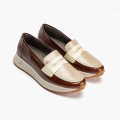 Pitillos Loafer Chocola 10202 Καφέ-Μπεζ Λουστρίνι